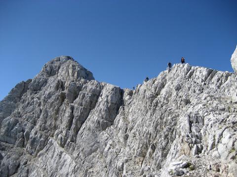 Auf der Gratschneide kurz vor der Südspitze